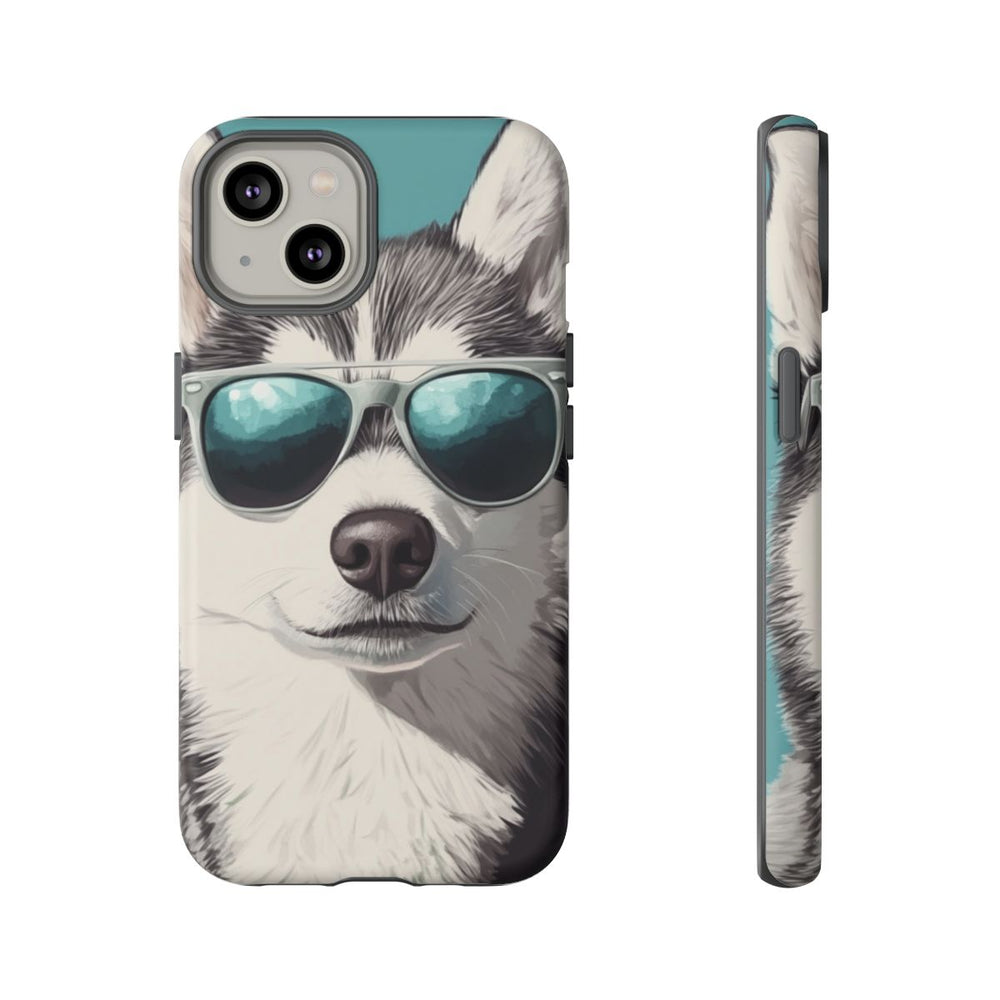 Stoere Husky met Zonnebril