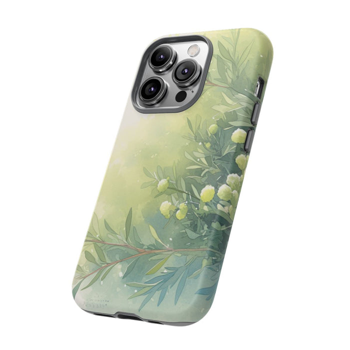 Groene Botanische Waterverf Illustratie