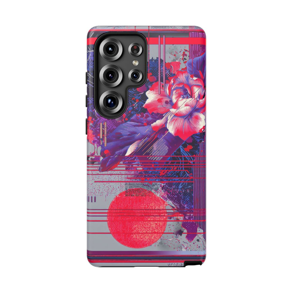 Abstracte Bloemmotieven met Neonaccenten