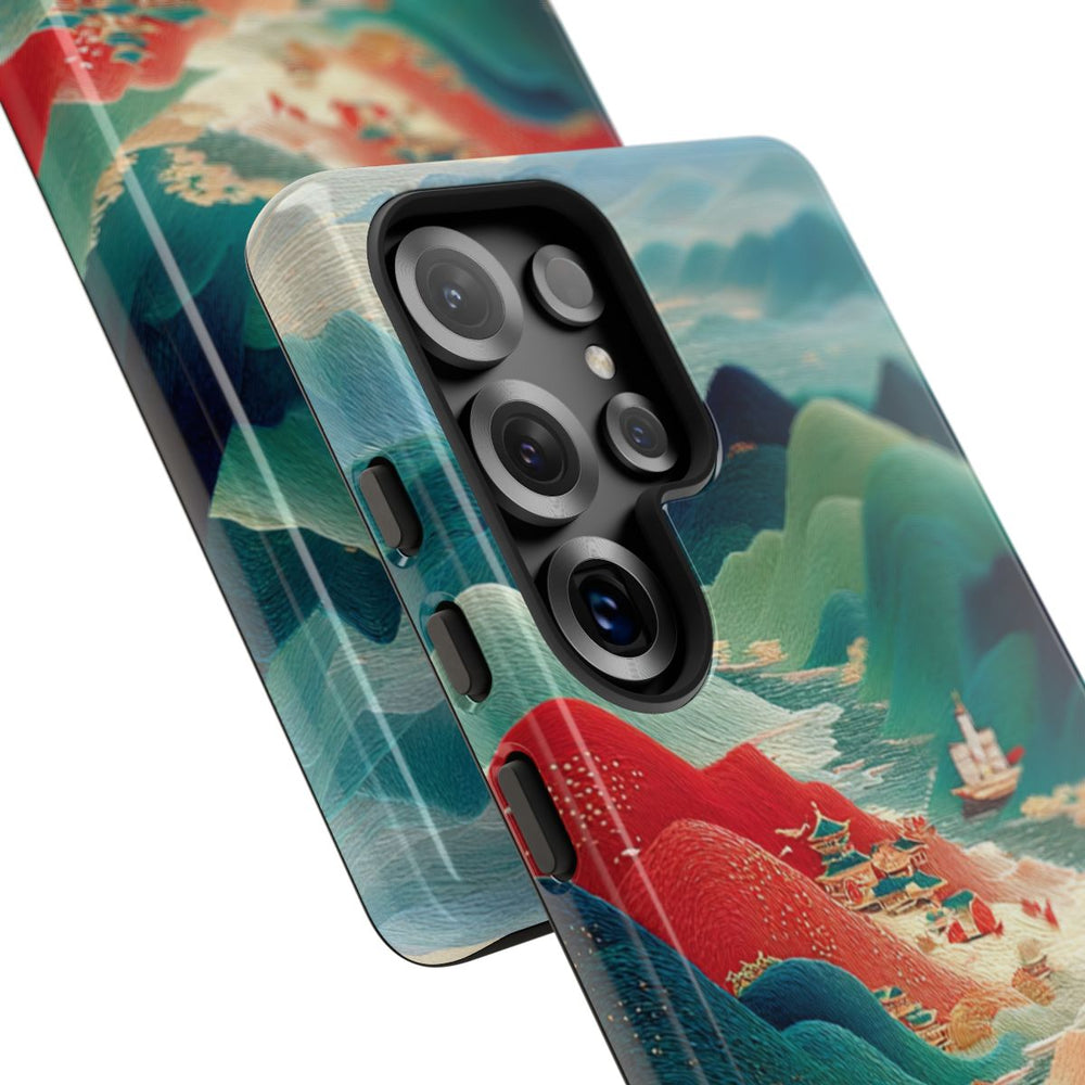 Kleurrijk Berglandschap met Illustratie