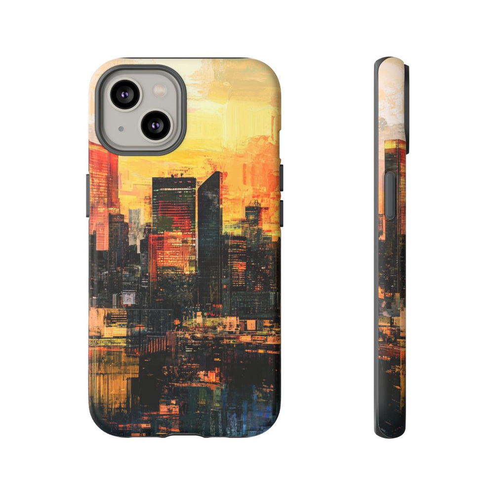 Abstracte Stedelijke Zonsondergang