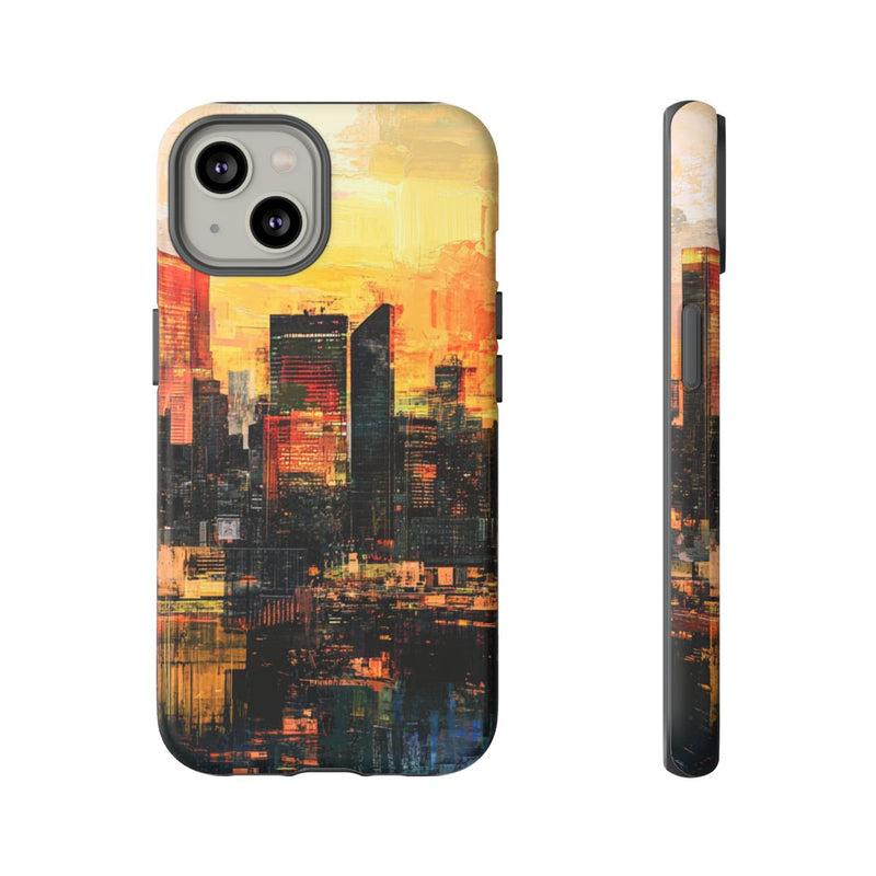 Abstracte Stedelijke Zonsondergang