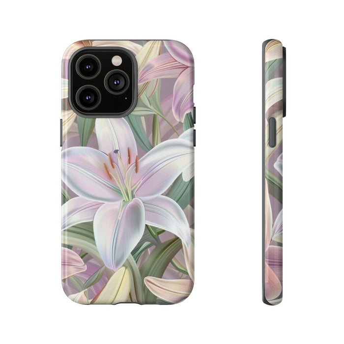 Pastelkleurige Paaslelies Bloemenpatroon