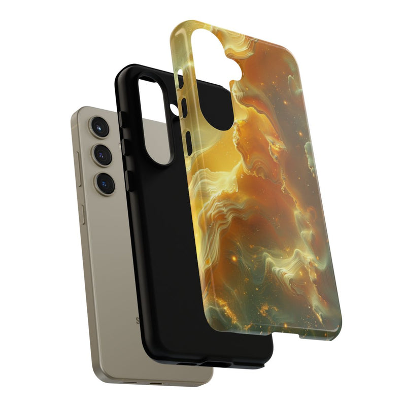 Gouden Nebula Abstract Design