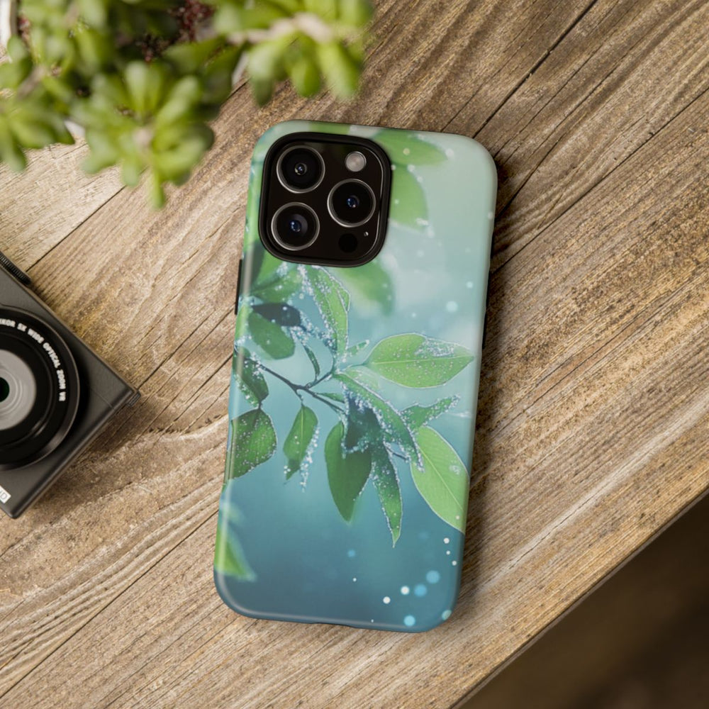 Dauwfrisse Groene Bladeren met Lichtbokeh