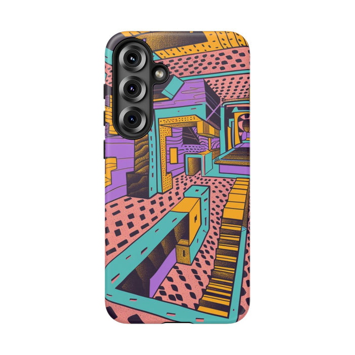 Geometrisch Abstract Patroon met Dieptewerking