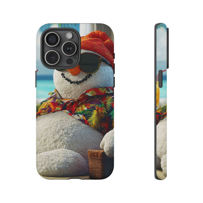 Sneeuwpop met Hawaiishirt en Zonnebril