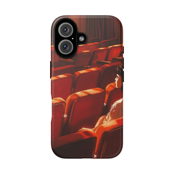 Meisje Zittend in Rode Theaterstoelen