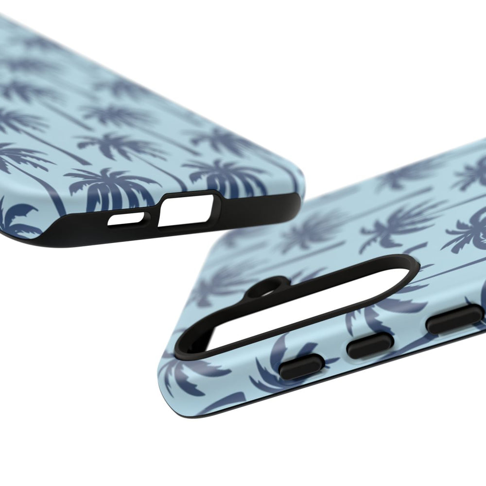Blauw Palmbomenpatroon