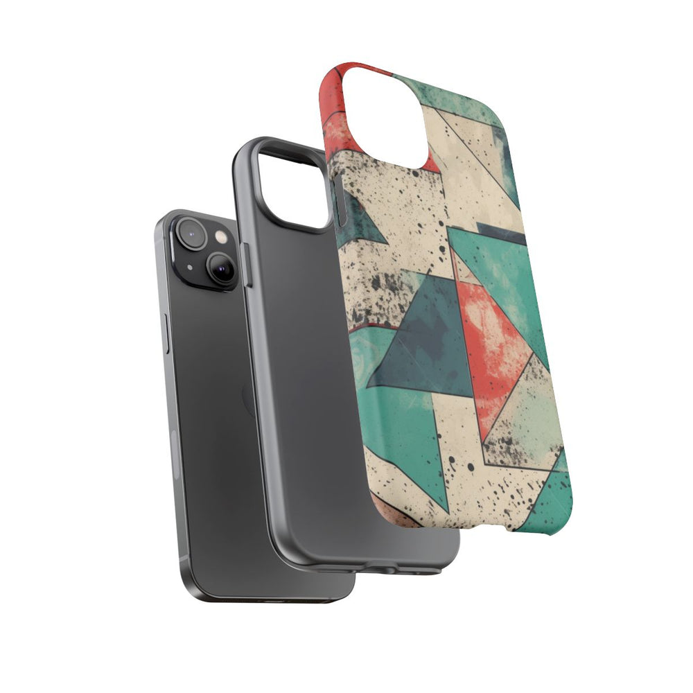 Abstract Geometrisch Patroon in Gedempte Kleuren