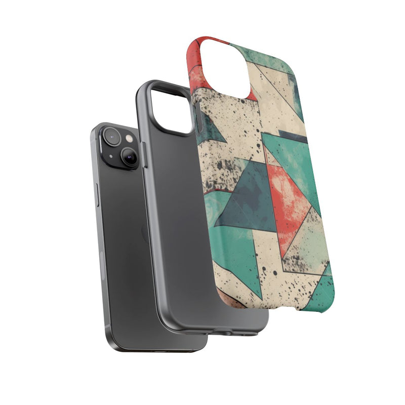 Abstract Geometrisch Patroon in Gedempte Kleuren