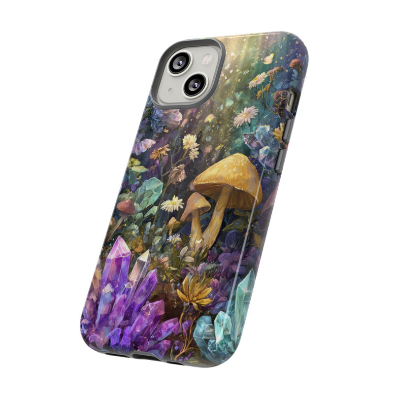 Mystieke Kristallen en Paddenstoelen Natuurscène