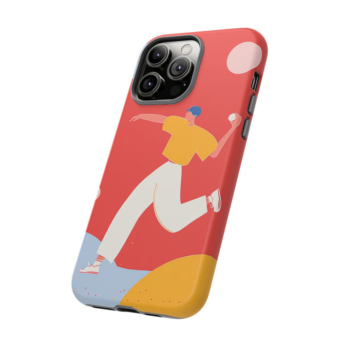 Minimalistische Honkbalspeler Illustratie