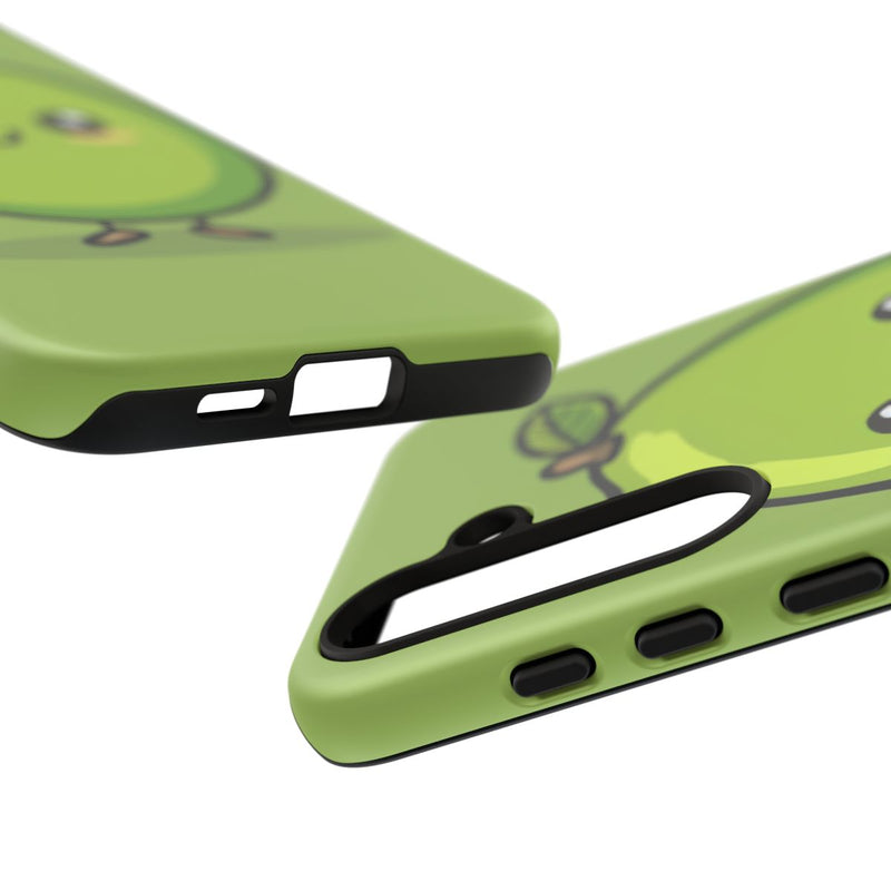 Schattige Groene Avocado in Cartoonstijl