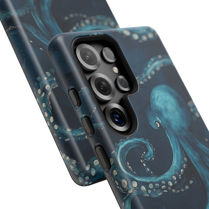 Blauw Octopus Tentakelpatroon