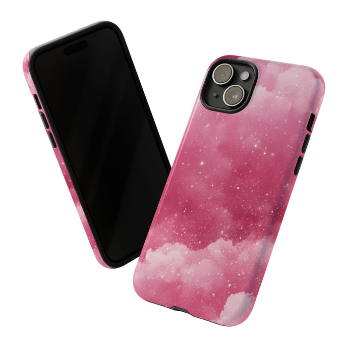 Roze Glitterwolkenpatroon