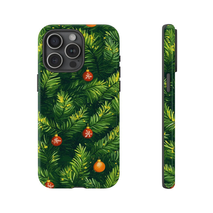 Kerst Dennentakken met Versieringen