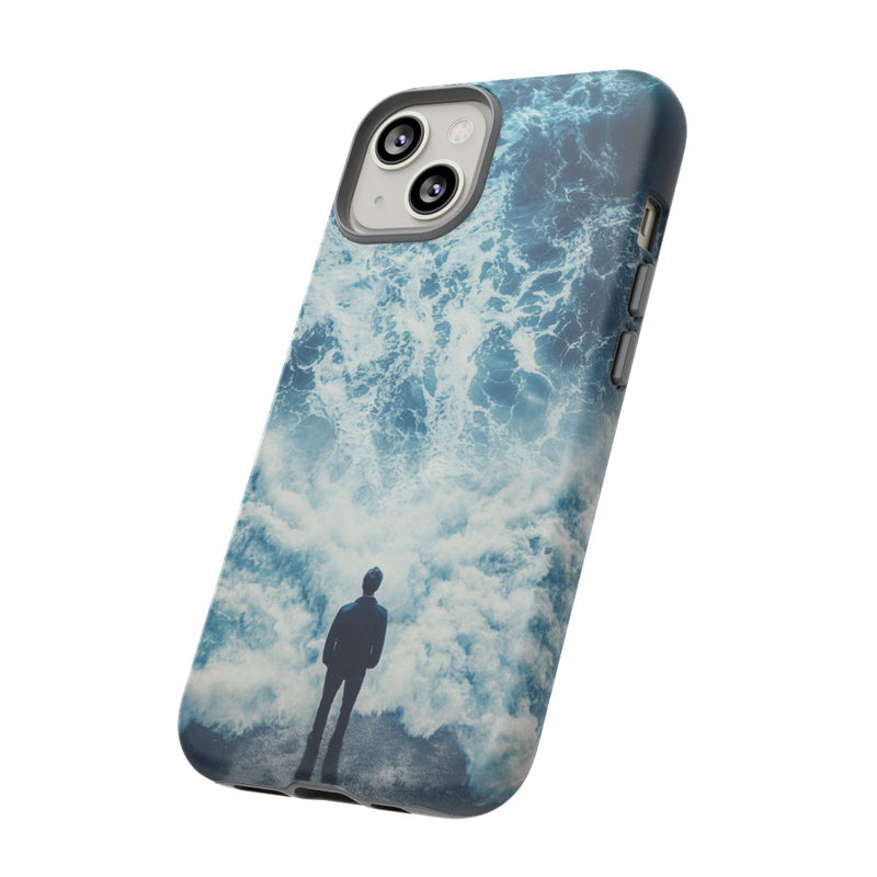 Man Tegenover Oceaangolven