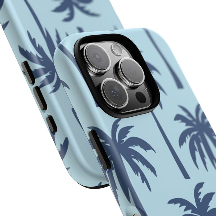 Blauw Palmbomenpatroon