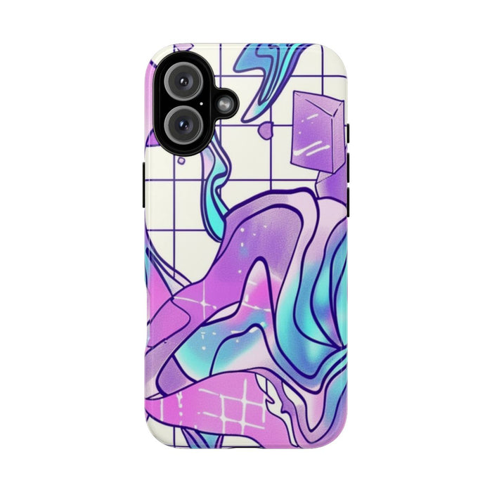 Abstract Kristal Vaporwave Patroon