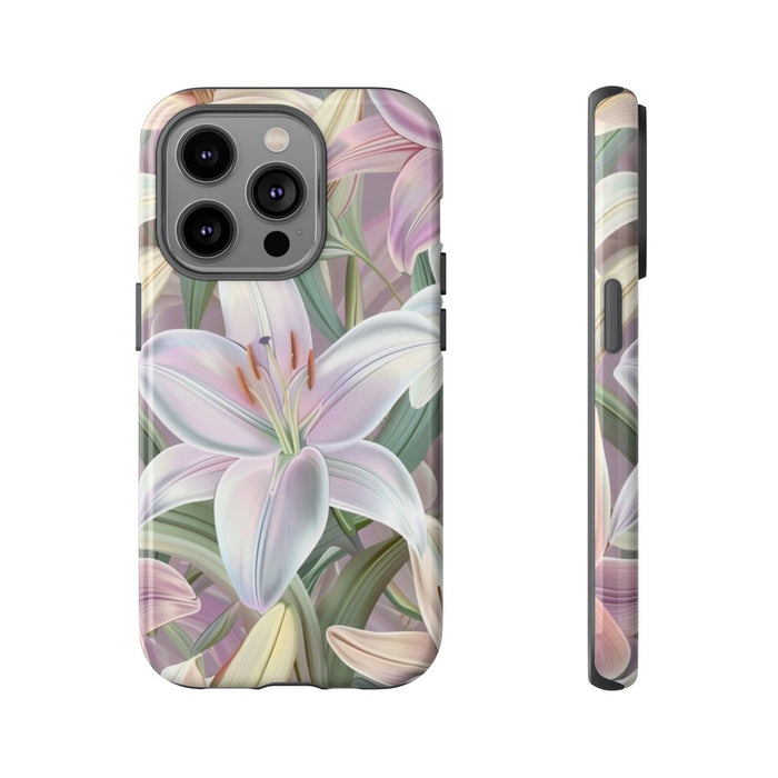 Pastelkleurige Paaslelies Bloemenpatroon