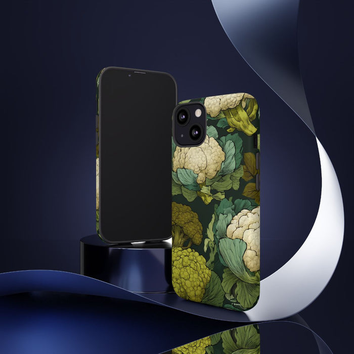 Handgetekend Broccoli- en Bloemkoolpatroon