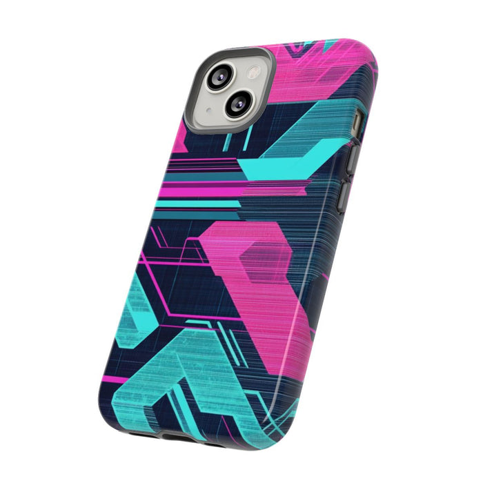 Neon Geometrisch Cyberpunkpatroon