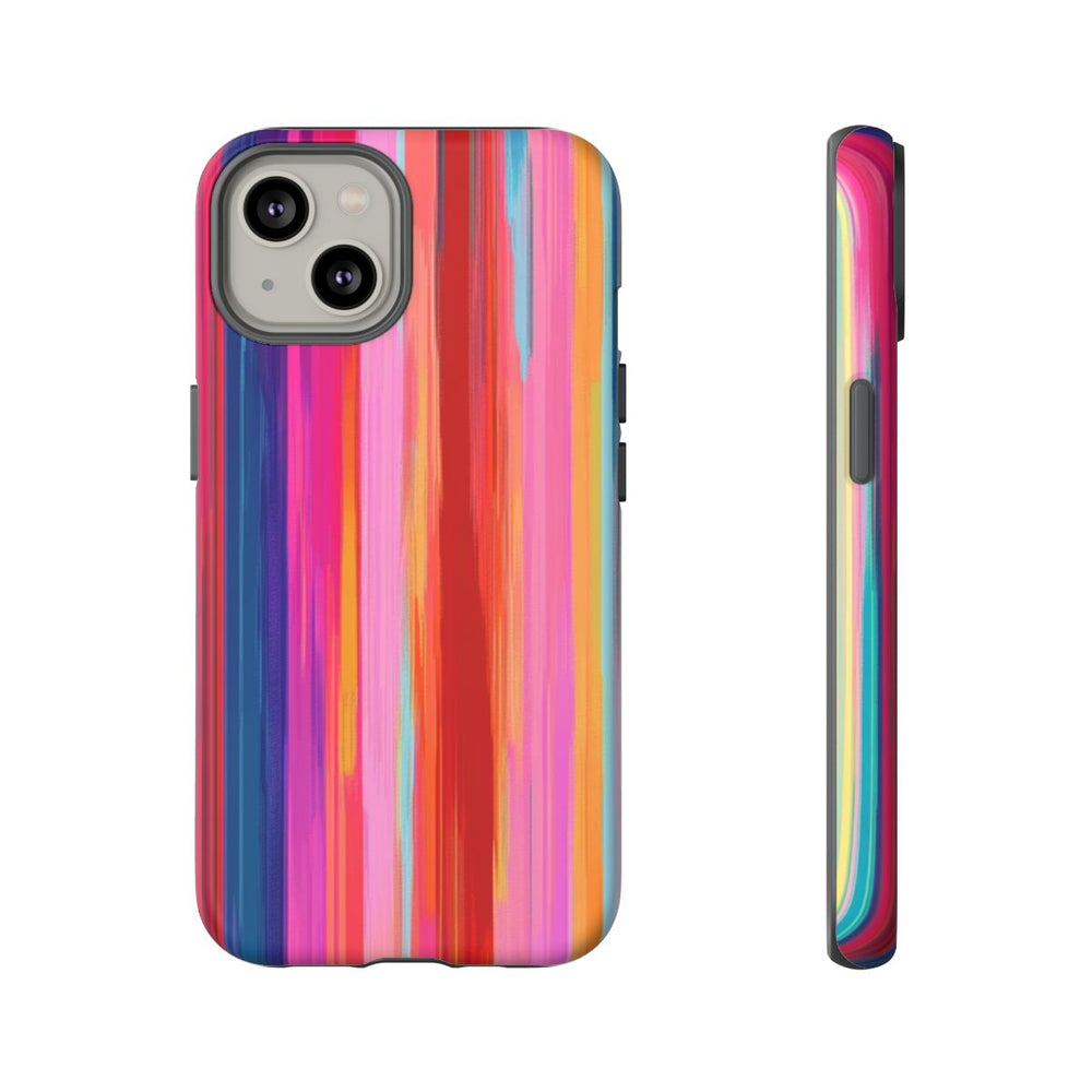 Levendige Verticale Strepen Abstracte Kunst