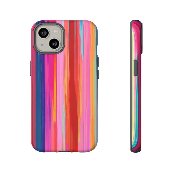 Levendige Verticale Strepen Abstracte Kunst