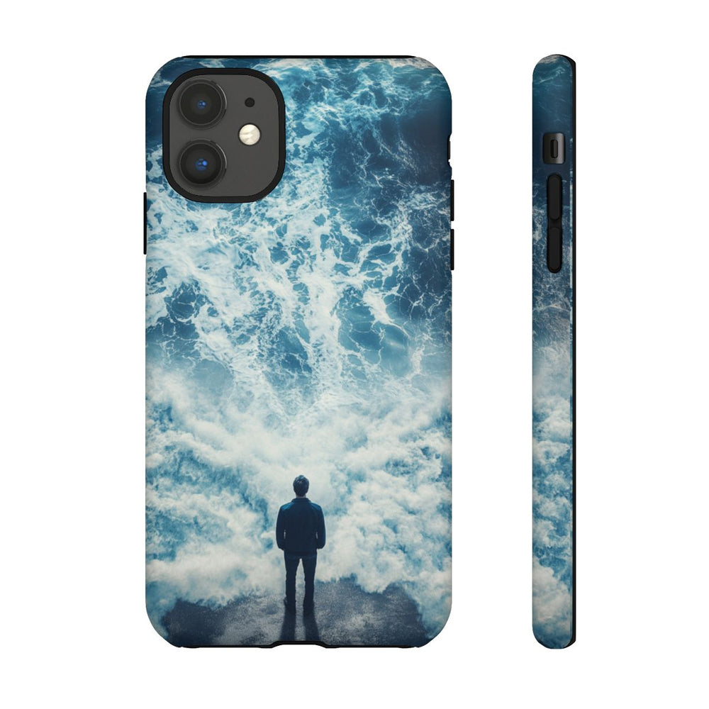 Man Tegenover Oceaangolven