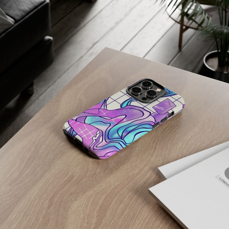 Abstract Kristal Vaporwave Patroon