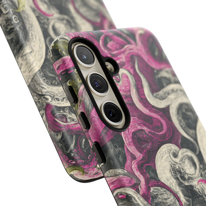 Gedetailleerd Tentakelpatroon met Wervelende Swirls