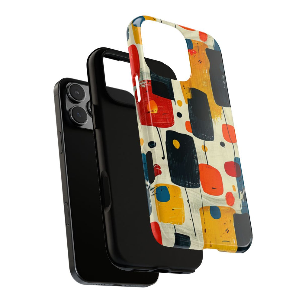 Mid-Century Abstract Geometrisch Patroon
