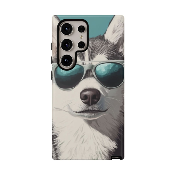 Stoere Husky met Zonnebril