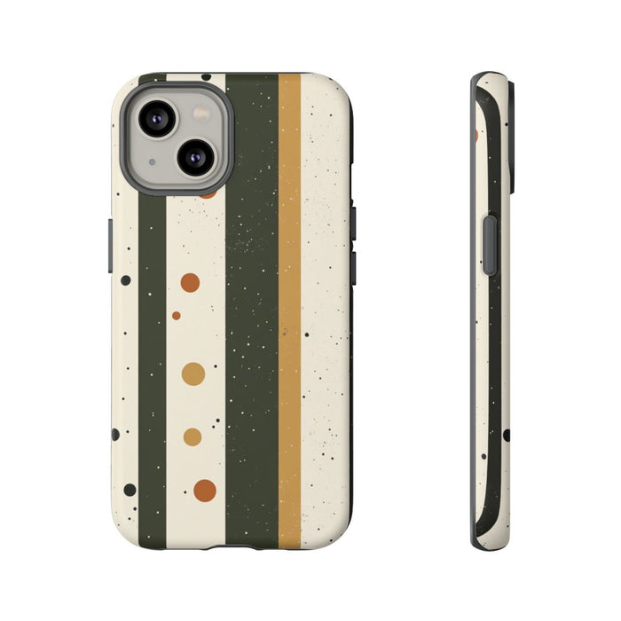 Retro Verticale Strepen en Stippenpatroon