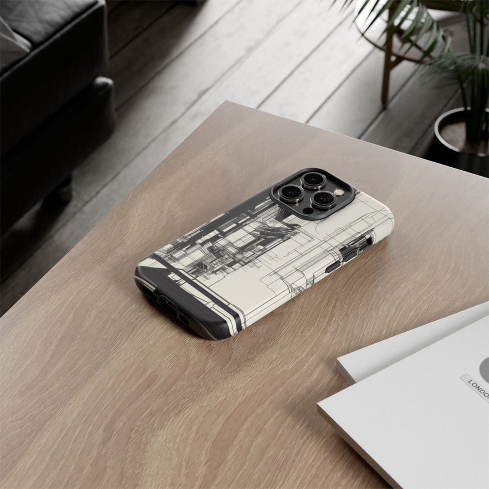 Abstracte Stedelijke Lijntekening