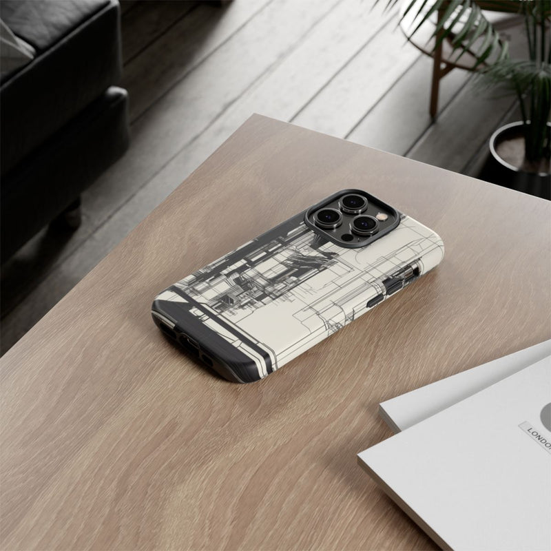 Abstracte Stedelijke Lijntekening