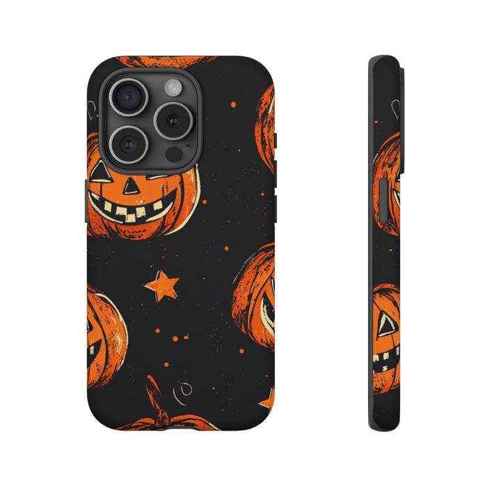 Grunge Halloween Pompoenenpatroon