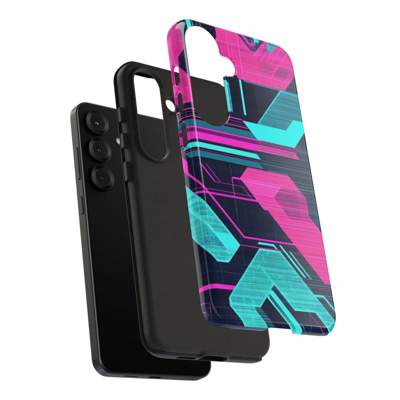 Neon Geometrisch Cyberpunkpatroon