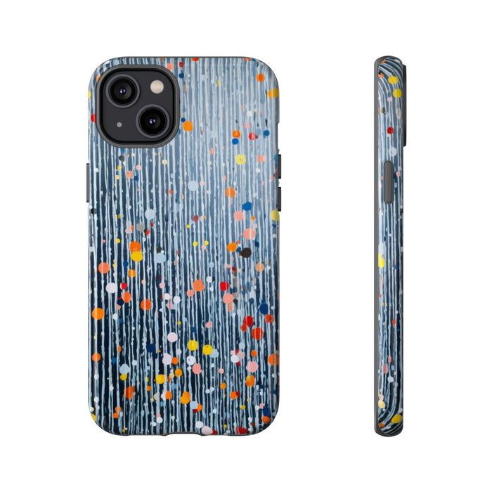 Kleurrijk Abstract Patroon met Dots en Lijnen
