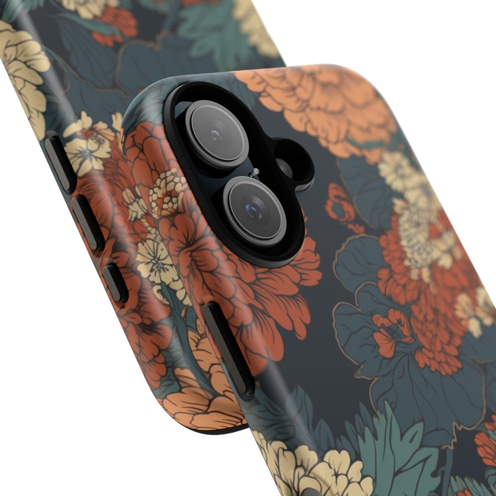 Vintage Bloemenpatroon in Warme Kleuren