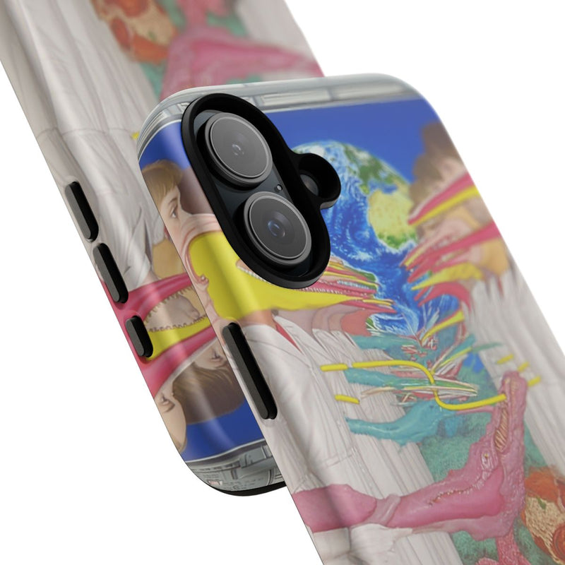 Surrealistische Figuren met Langgerekte Gezichten en Aardemotief