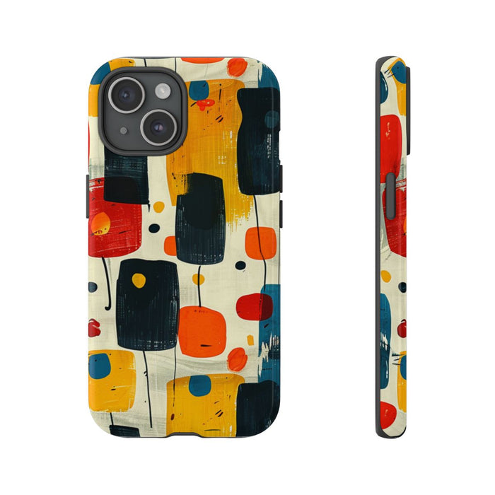 Mid-Century Abstract Geometrisch Patroon