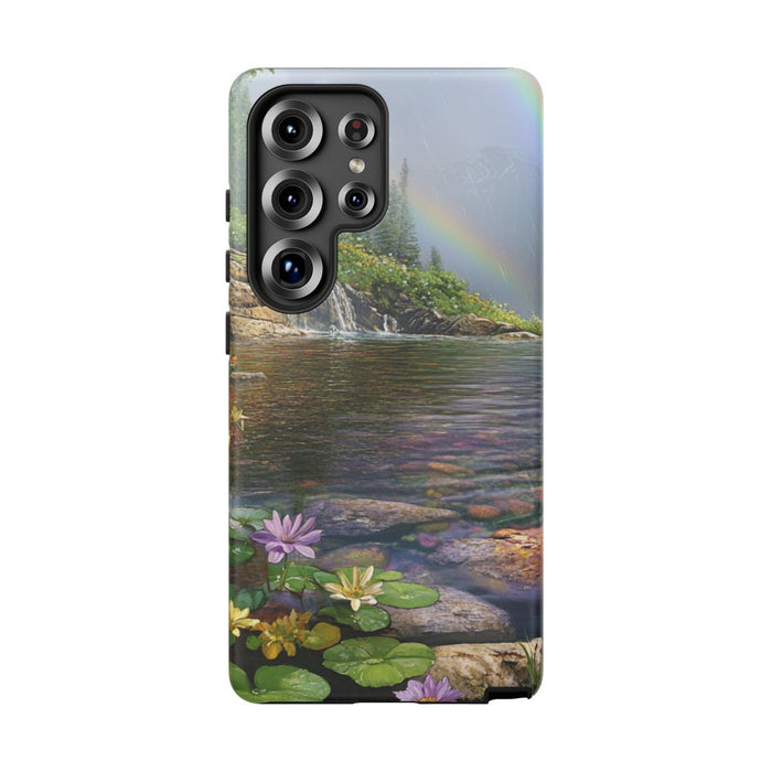Kleurrijke Zomerbloemen en Regenboog
