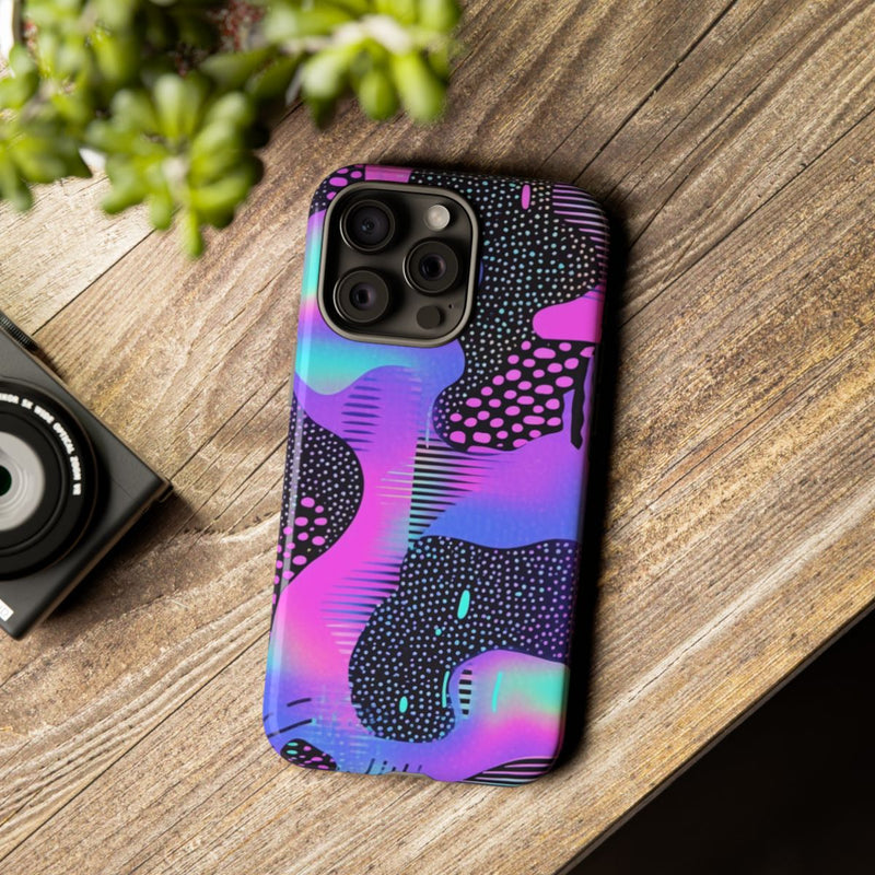 Abstract Neon Vaporwave Patroon