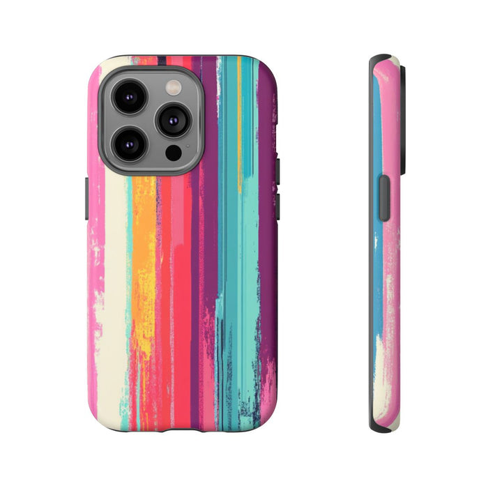 Levendige Verticale Strepen Abstracte Kunst