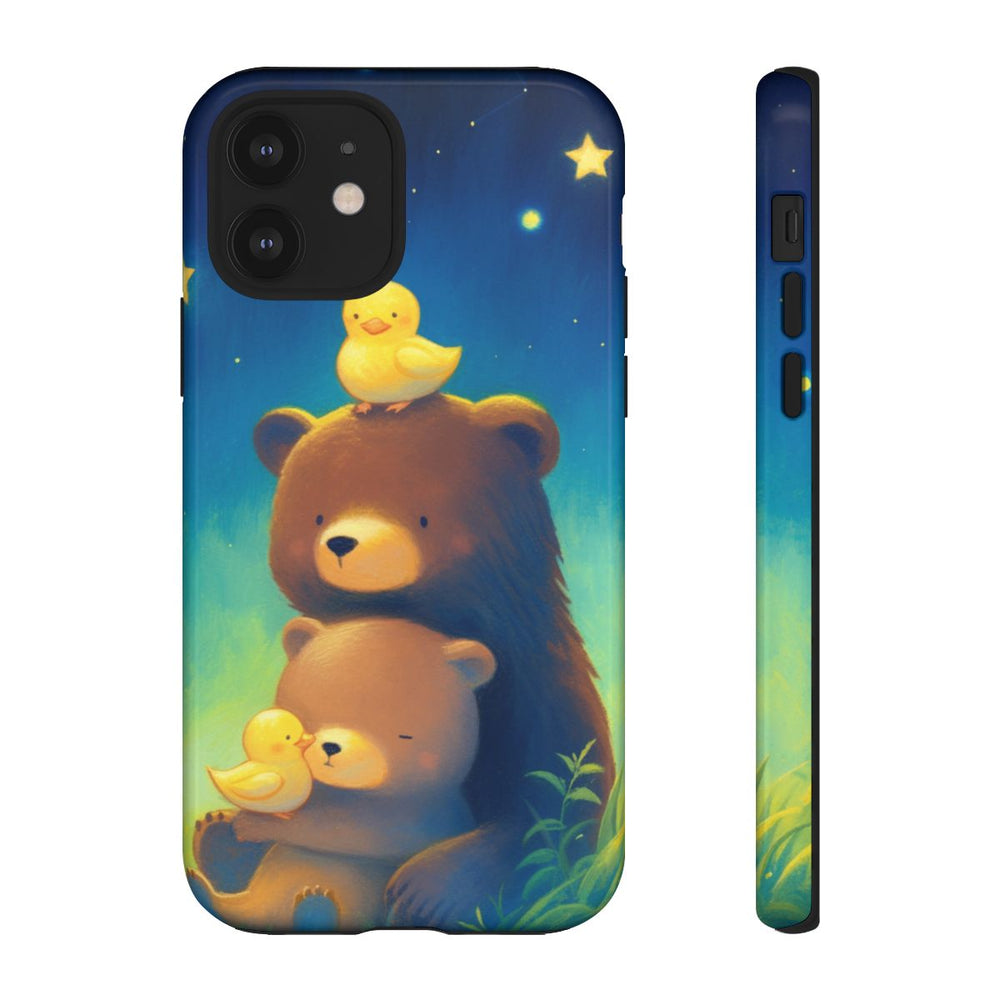 Schattige Beren en Eendjes onder Sterrenhemel