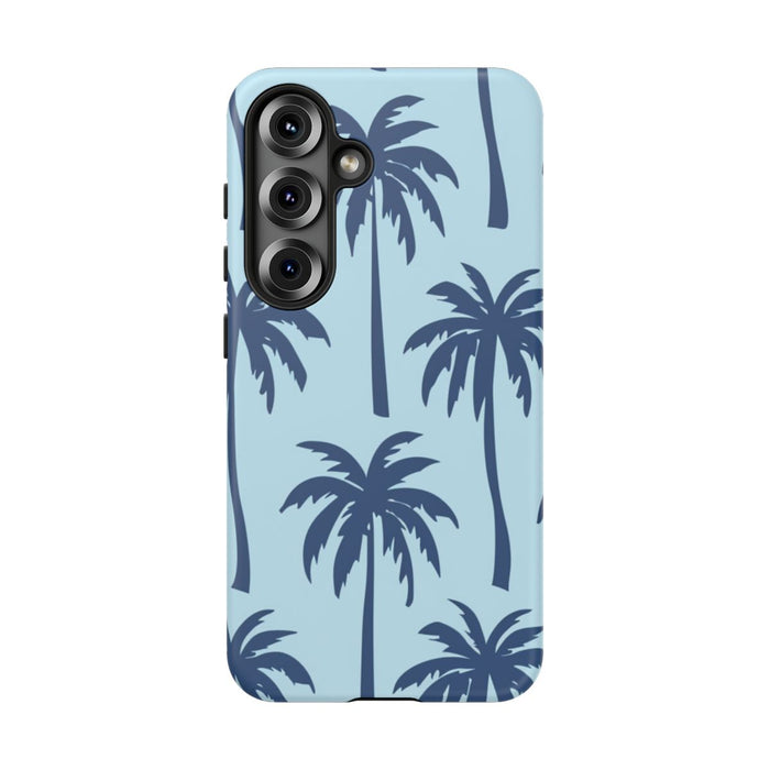 Blauw Palmbomenpatroon