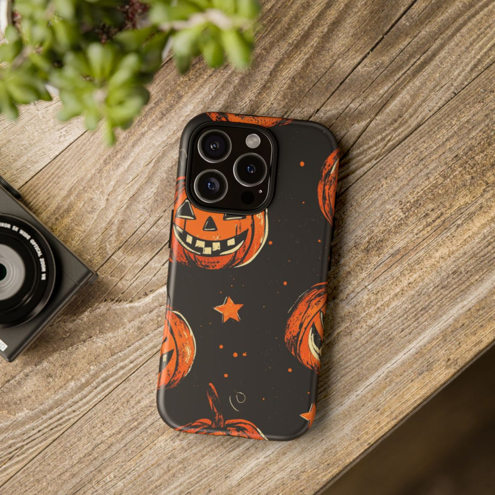 Grunge Halloween Pompoenenpatroon
