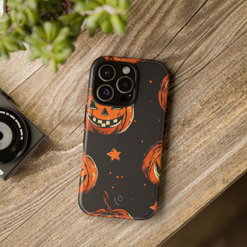 Grunge Halloween Pompoenenpatroon